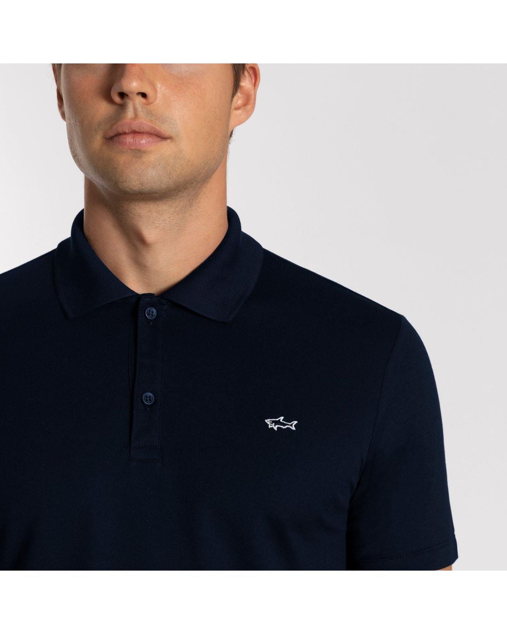 Paul & Shark Blue Logo Polo Shirt for men
