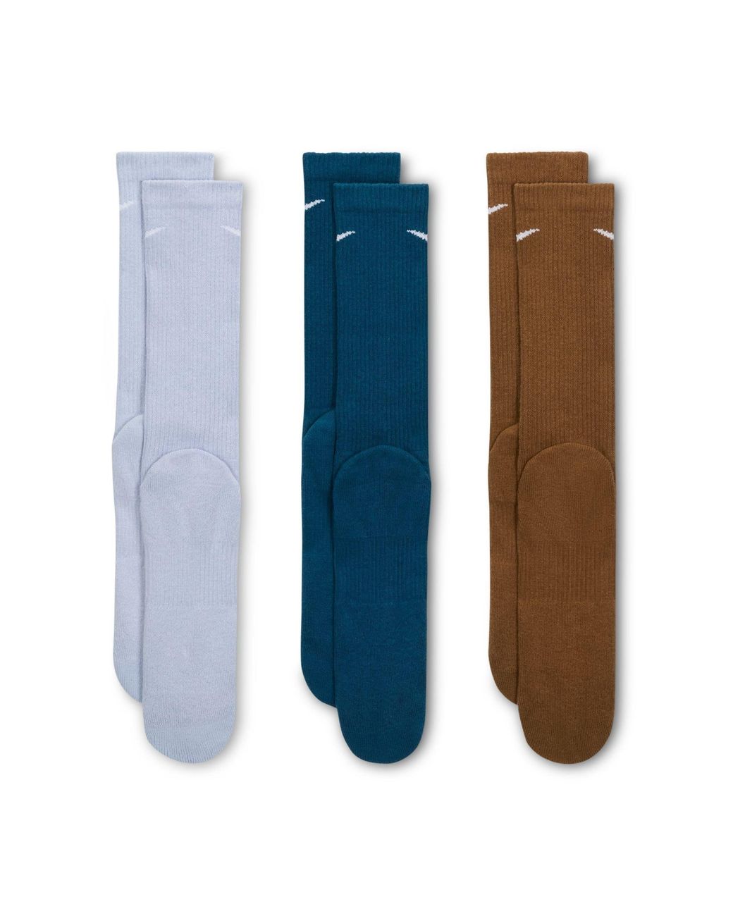 Nike Blue 3 Pack Crew Socks for men