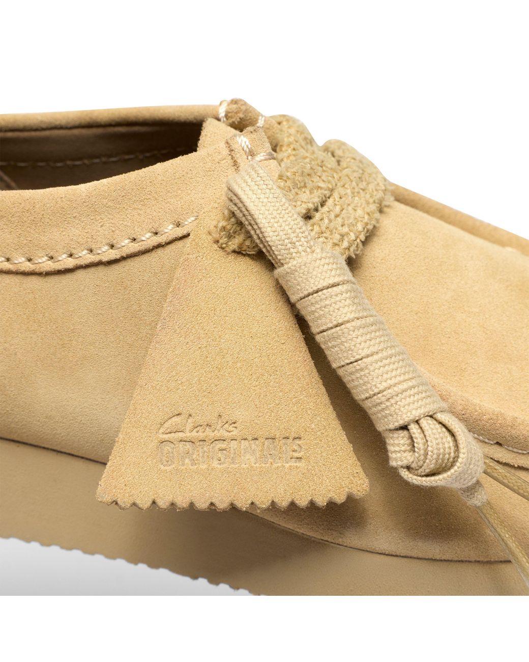 Clarks Natural Wallabee Lite Suede Moc-Toe Shoes