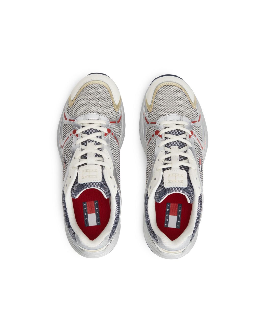 Tommy Hilfiger White Modern Lace-Up Runners