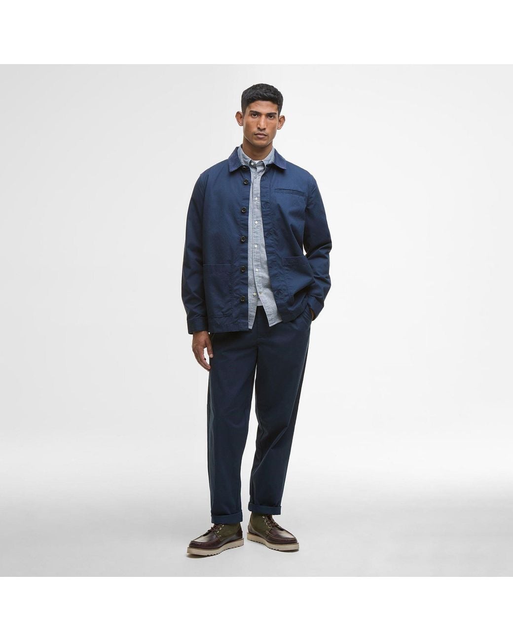 Barbour Blue Cole Trousers for men