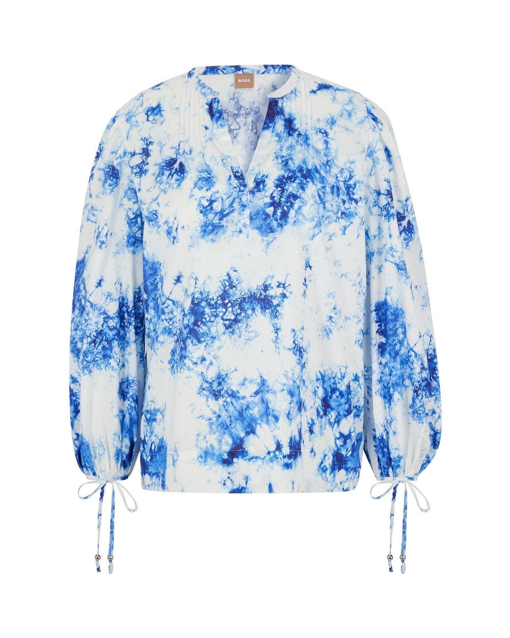 Boss Blue C Baloon Long Sleeve Blouse
