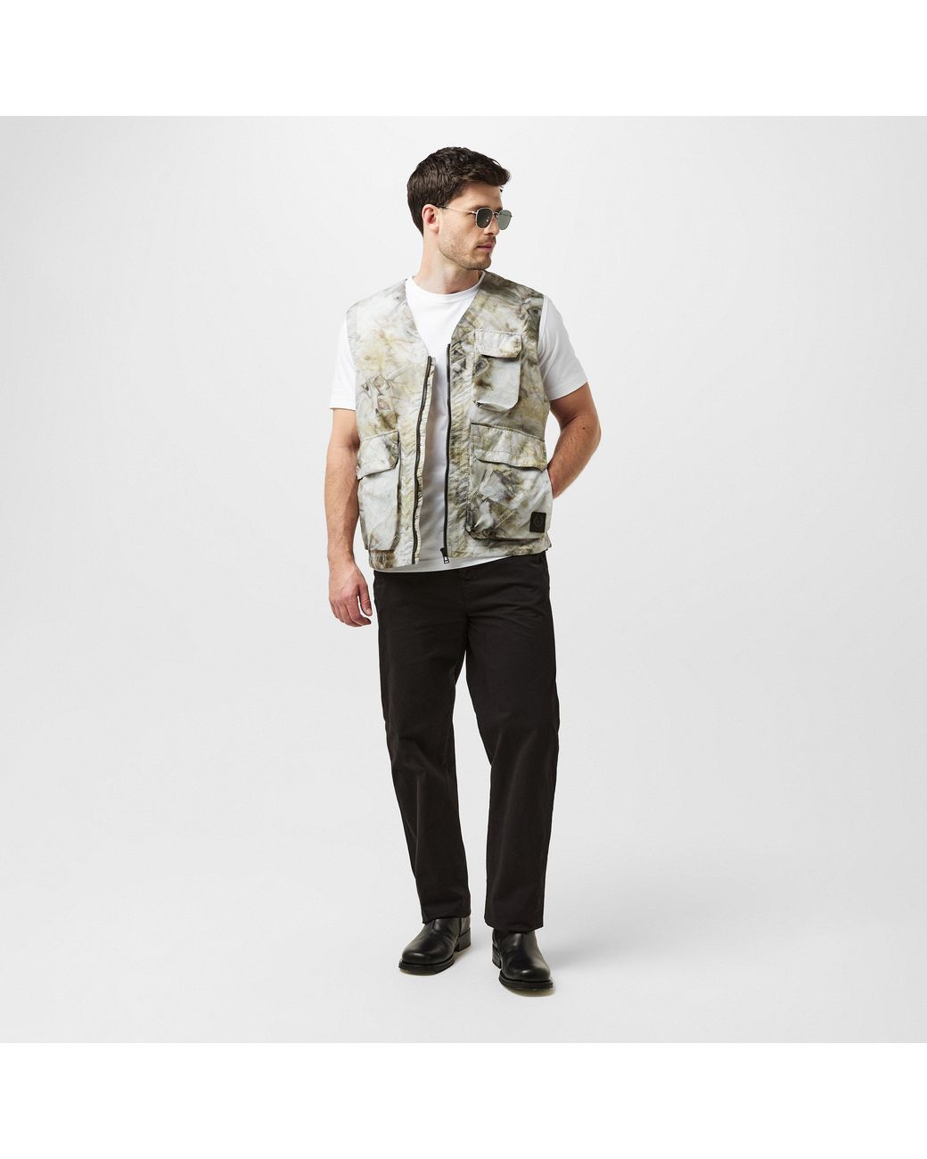 Belstaff Gray Hithe Sleeveless Gilet for men