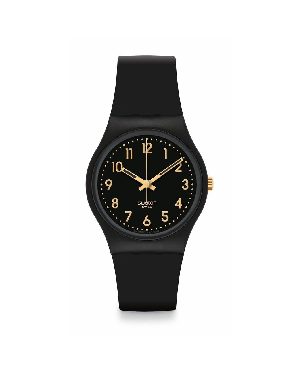 Swatch Black Core Analogue Quartz Watch