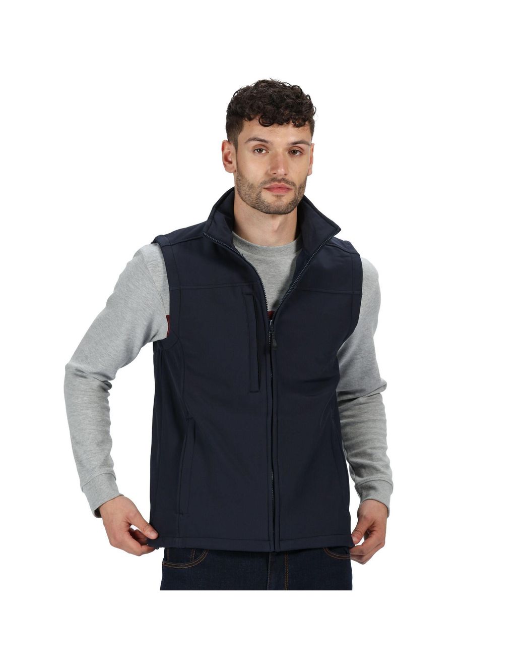 Regatta Blue Flux Softshell Gilet for men