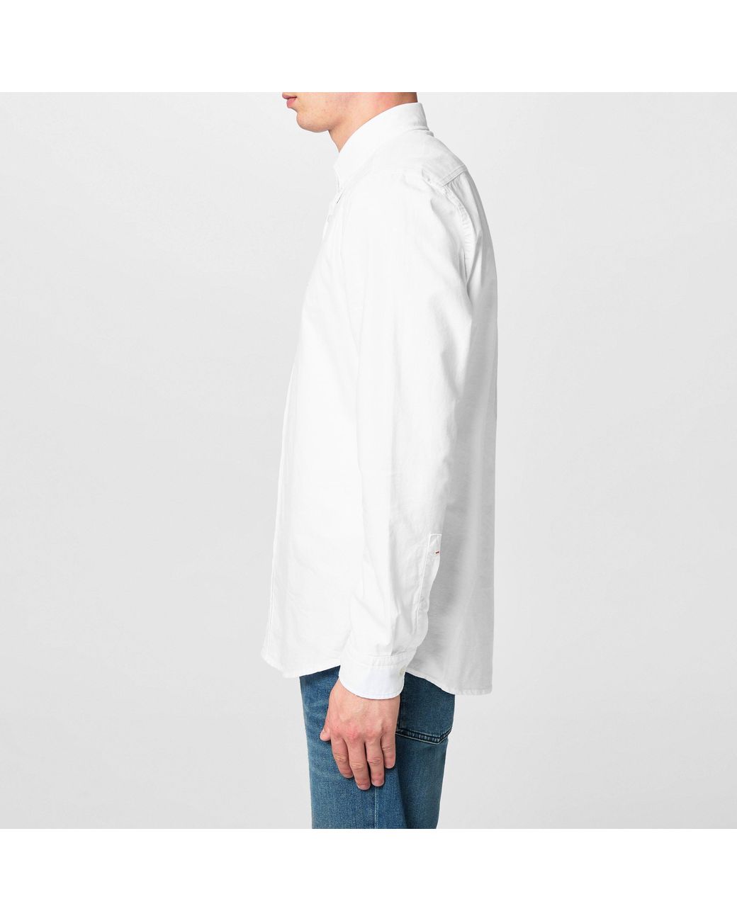 Boss White Rickert Oxford Shirt, Classic Style for men