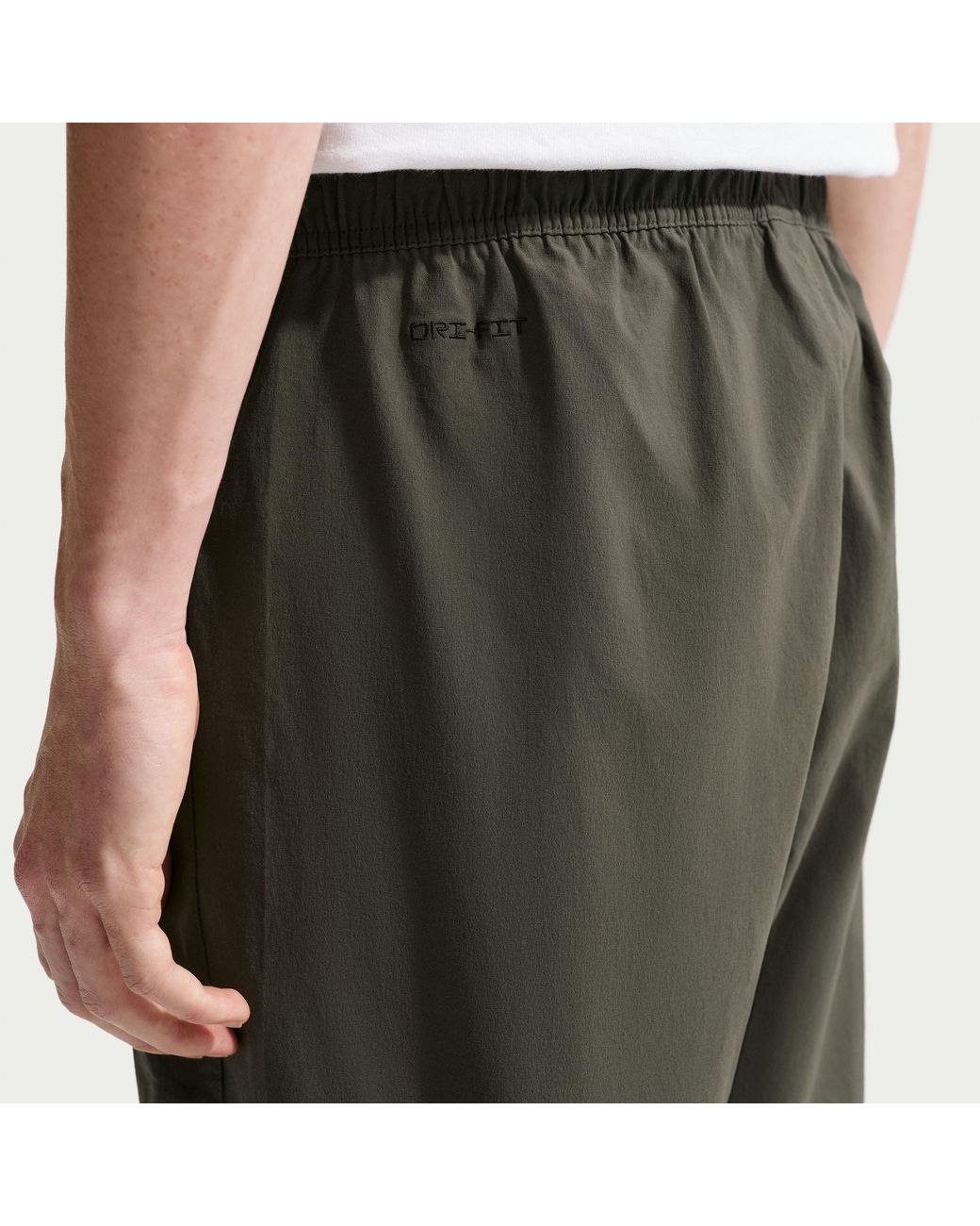 Nike Green Open Hem Woven Joggers for men