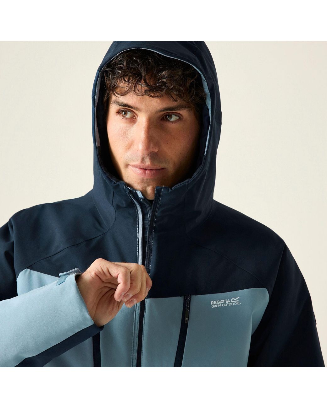 Regatta Blue Highton Stretch Padded Waterproof Jacket for men