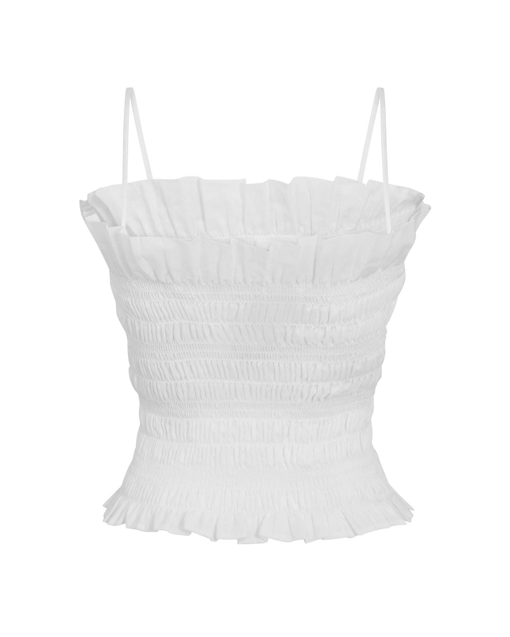 ANDAMANE White Suri Smock Tube Bandeau Top