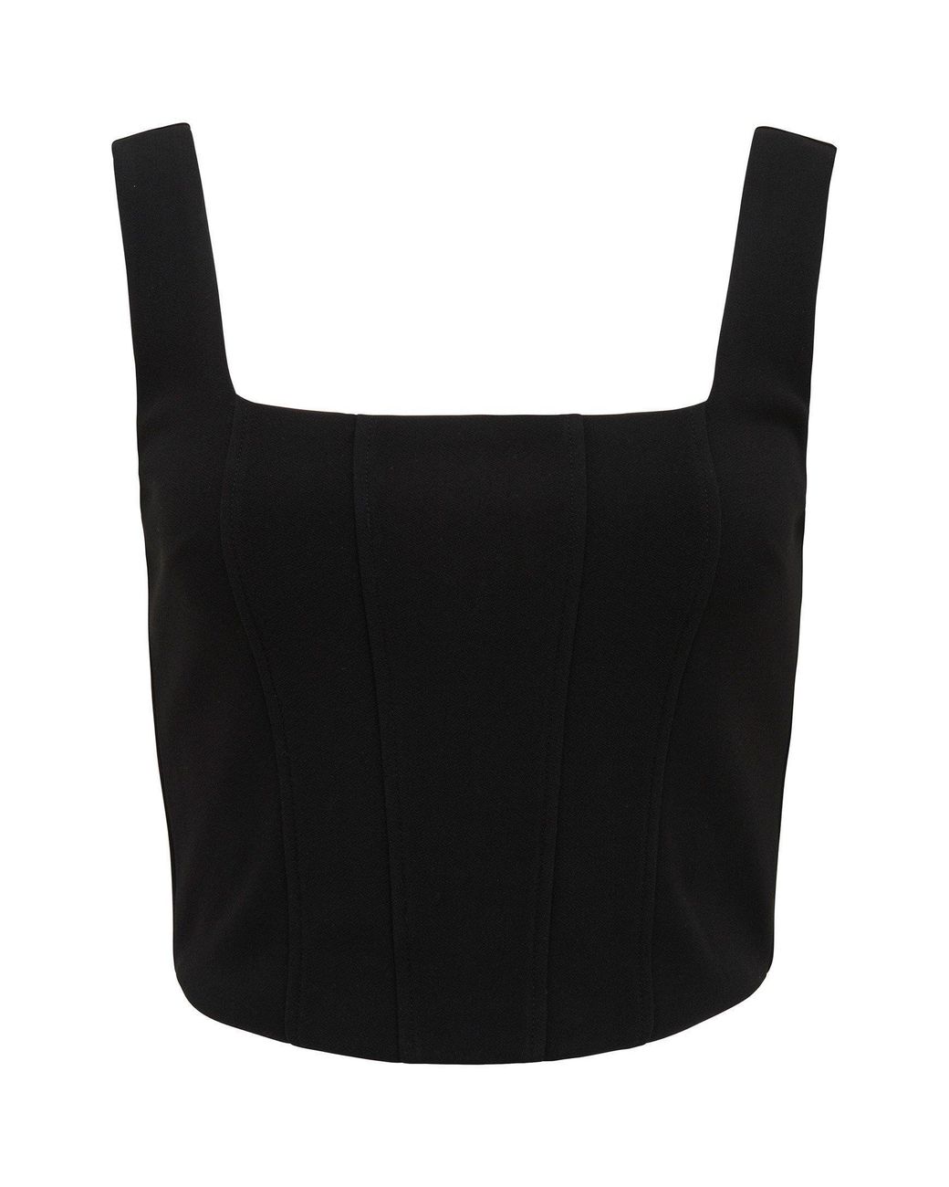 Forever New Black Sydnie Strap Corset Tank