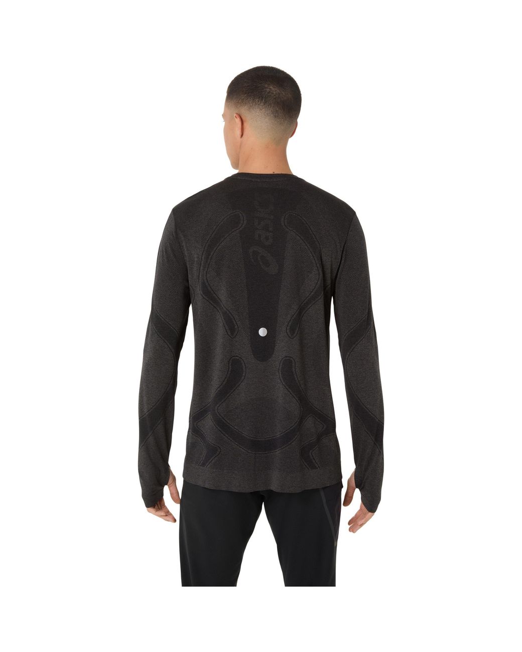 Asics Black Road Seamless Ls Top Running for men