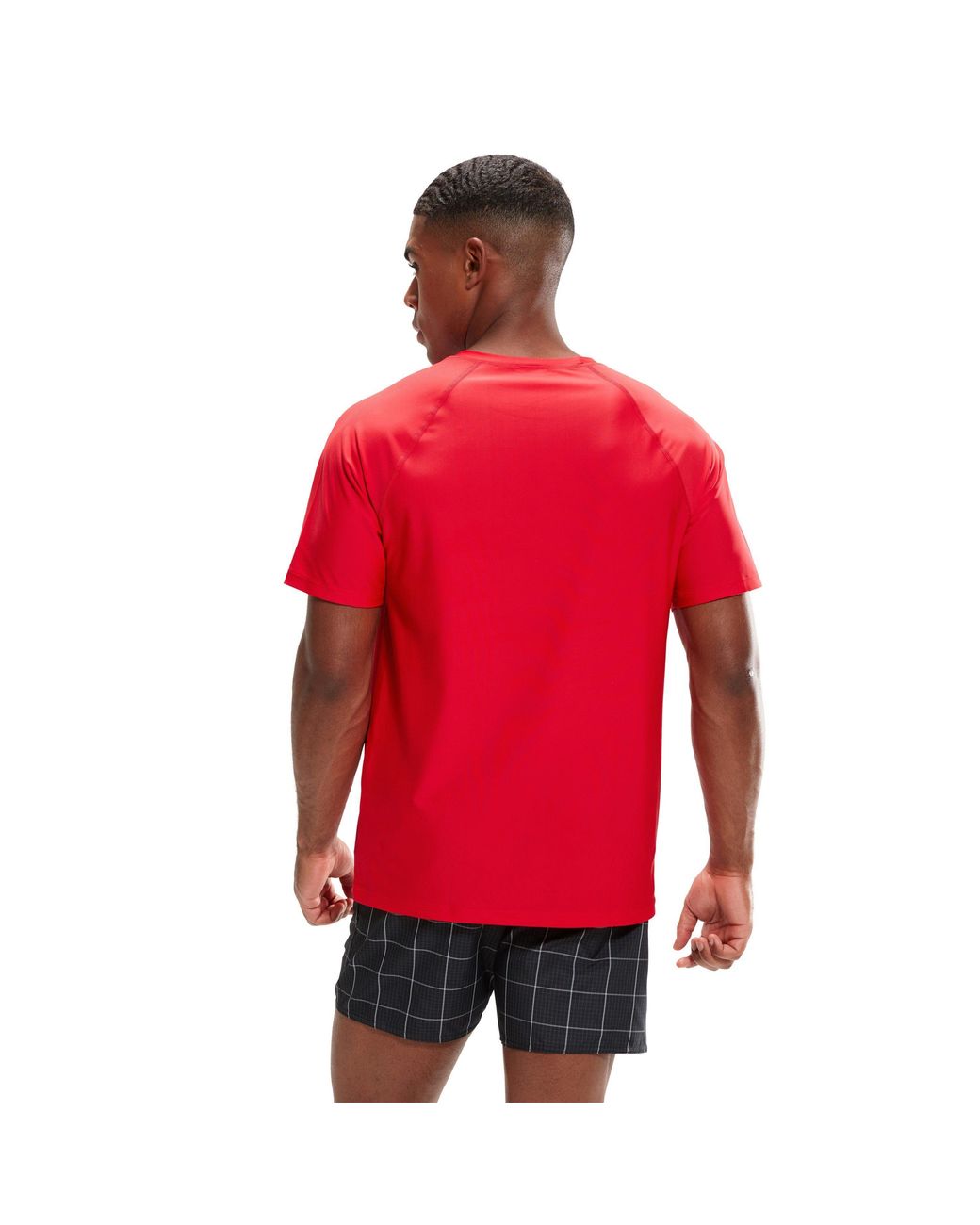 Speedo Red Short-Sleeve Performance Gym Top for men