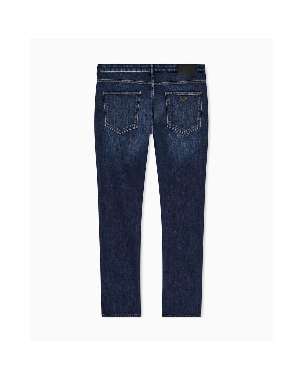 Emporio Armani Blue J06 Slim-Fit Trousers for men