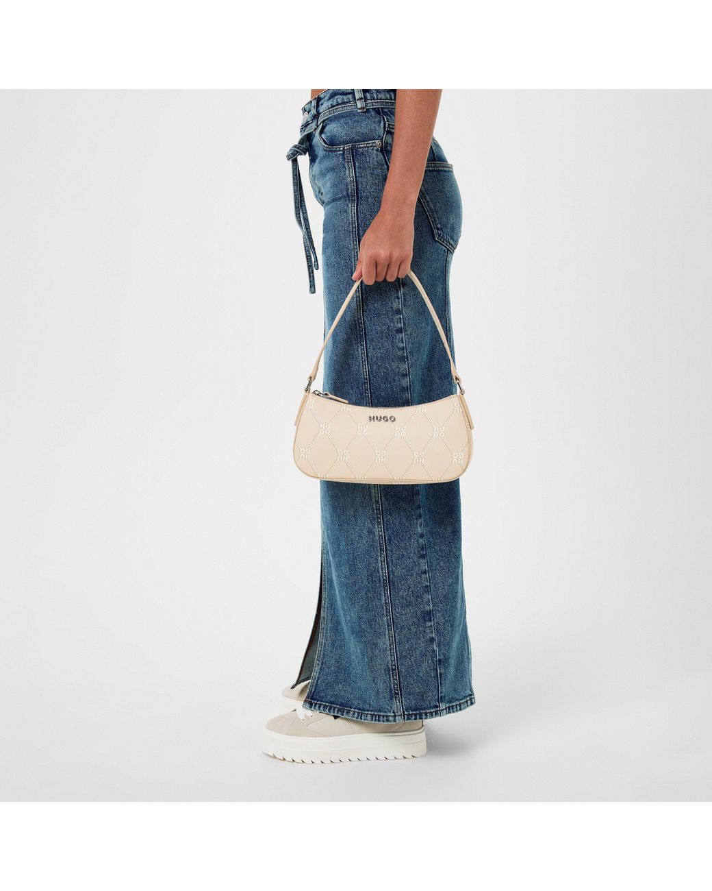 HUGO Natural Chris Hobo Shoulder Bag