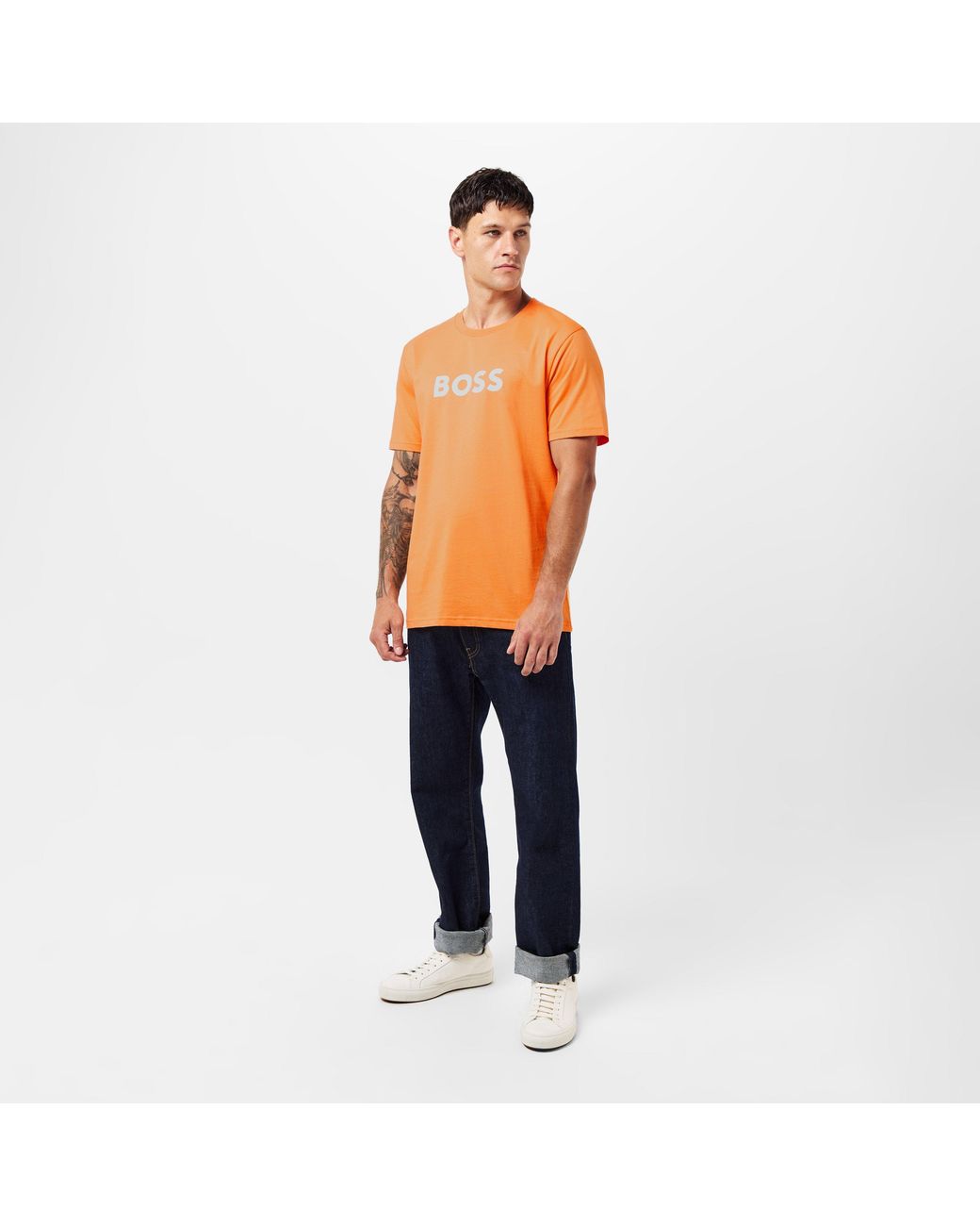 Boss Orange Bodywear Short Sleeve T-Shirt With Logo Print Detail for men