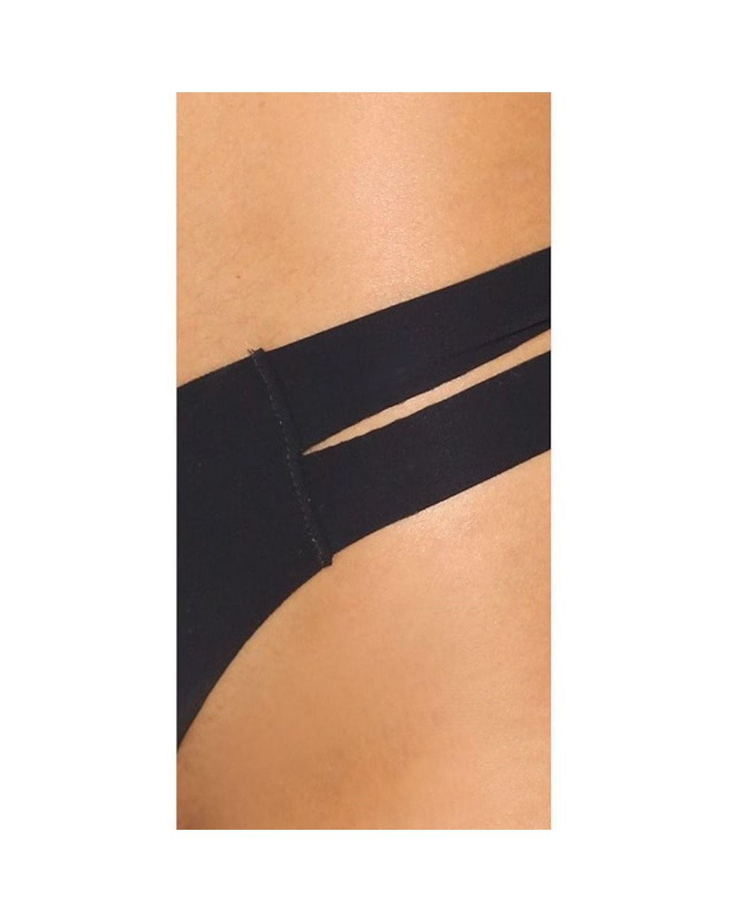 Commando Black Thongs