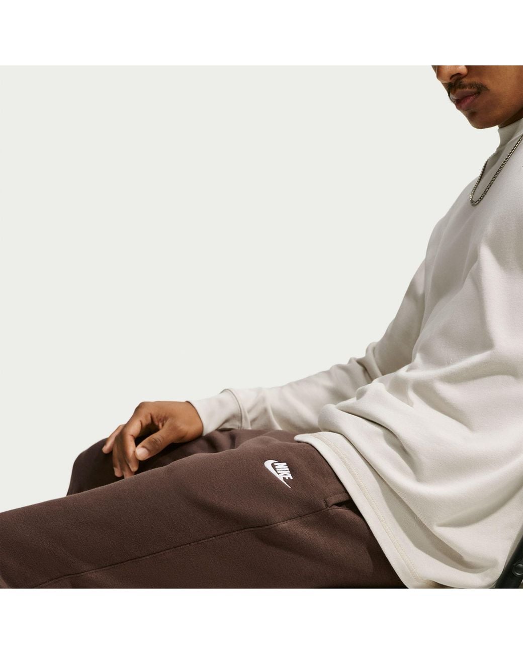 Nike Gray Sportswear Club Fleece Jogging Pants for men