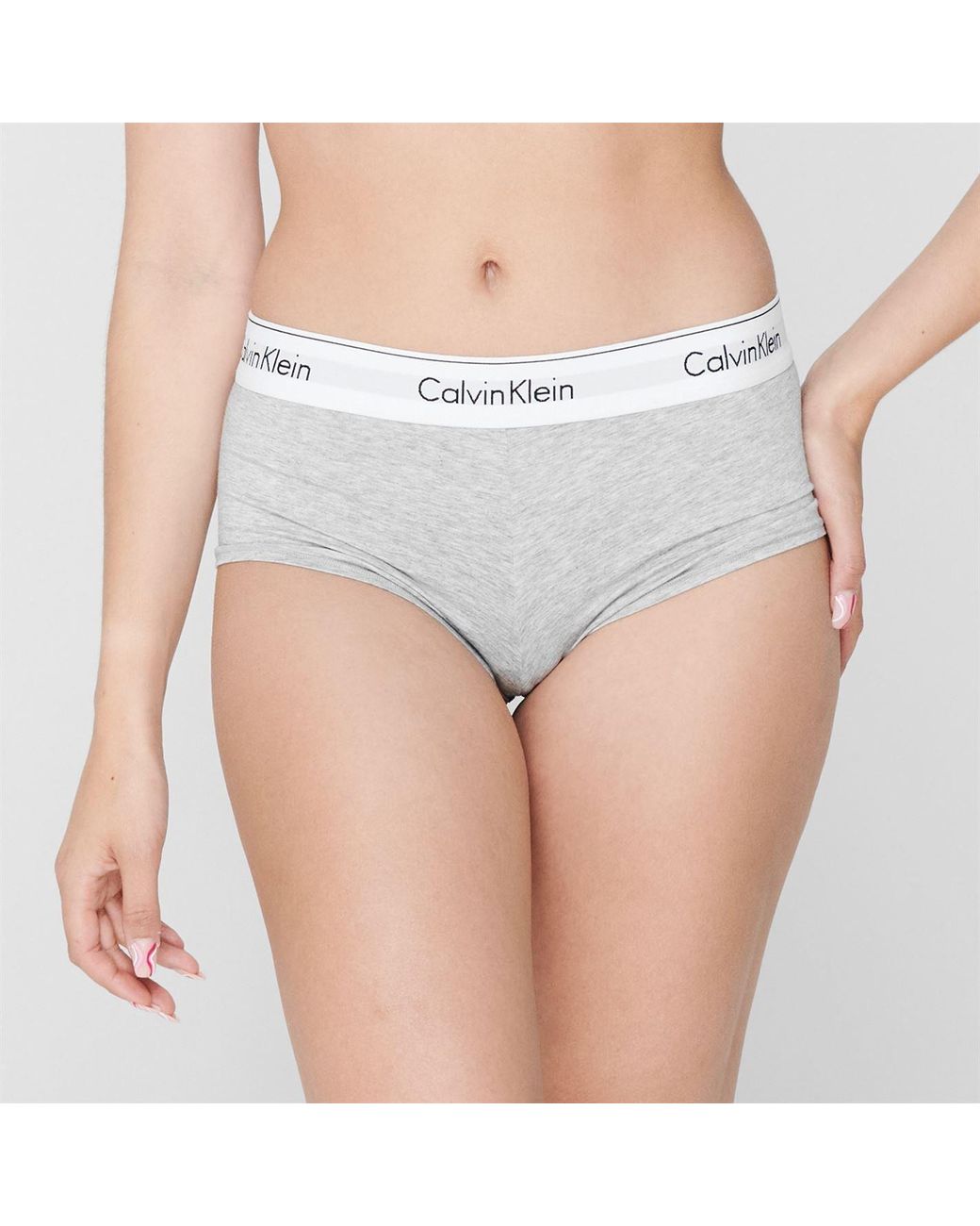 Calvin Klein Gray Modern Cotton Boy Boy Shorts