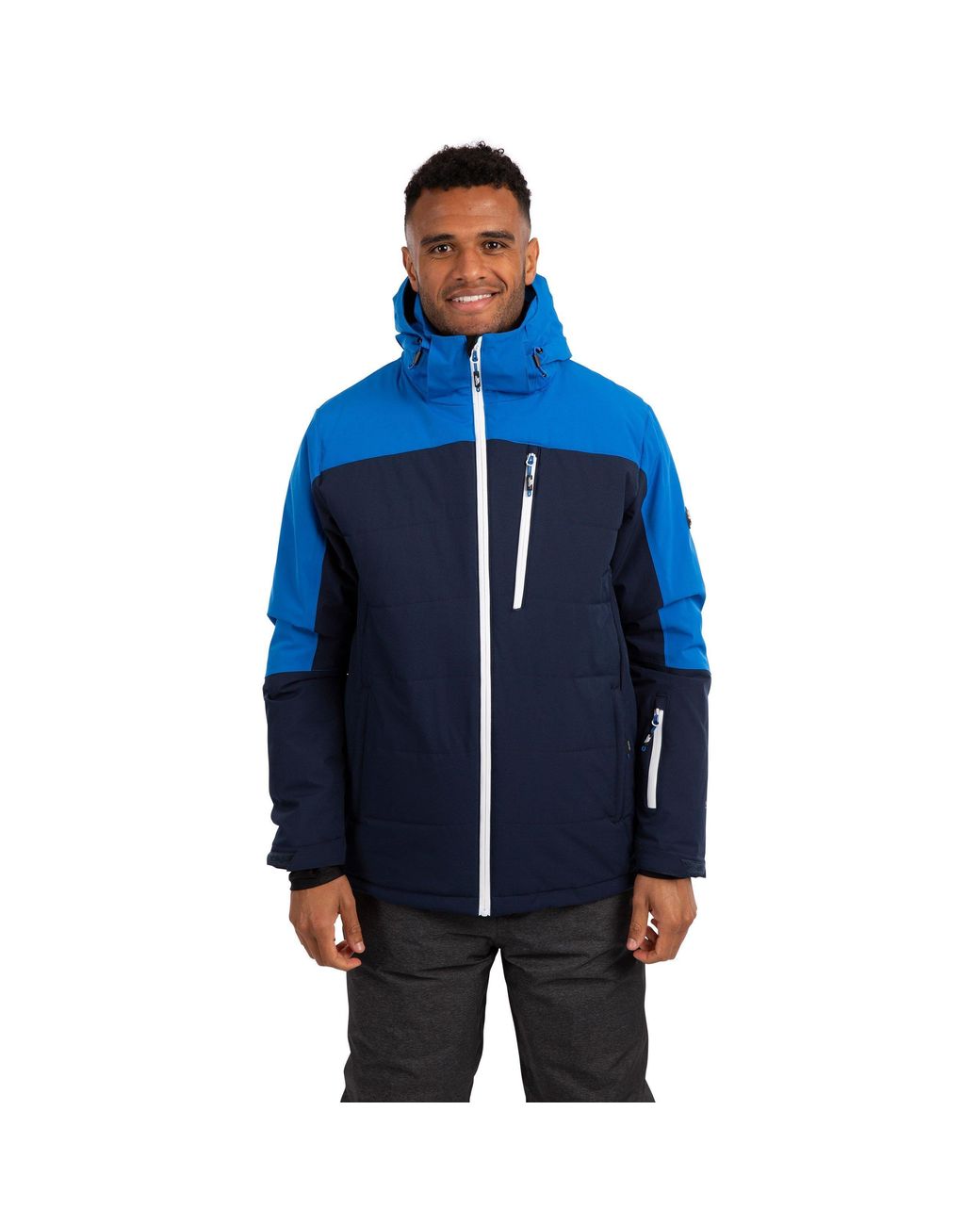 Trespass Blue Bowie Waterproof Ski Jacket for men