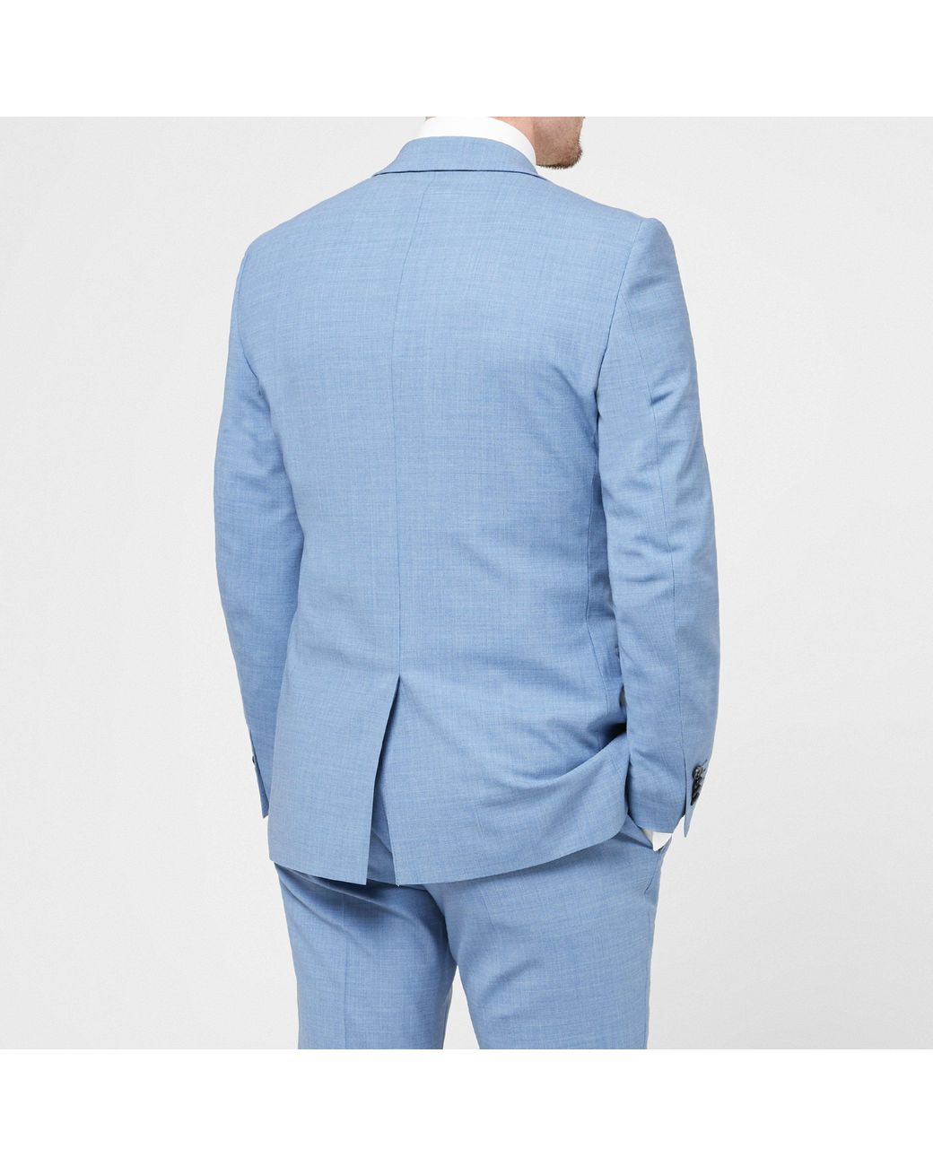 Without Prejudice Blue Kilburn Slim Fit Waistcoat for men