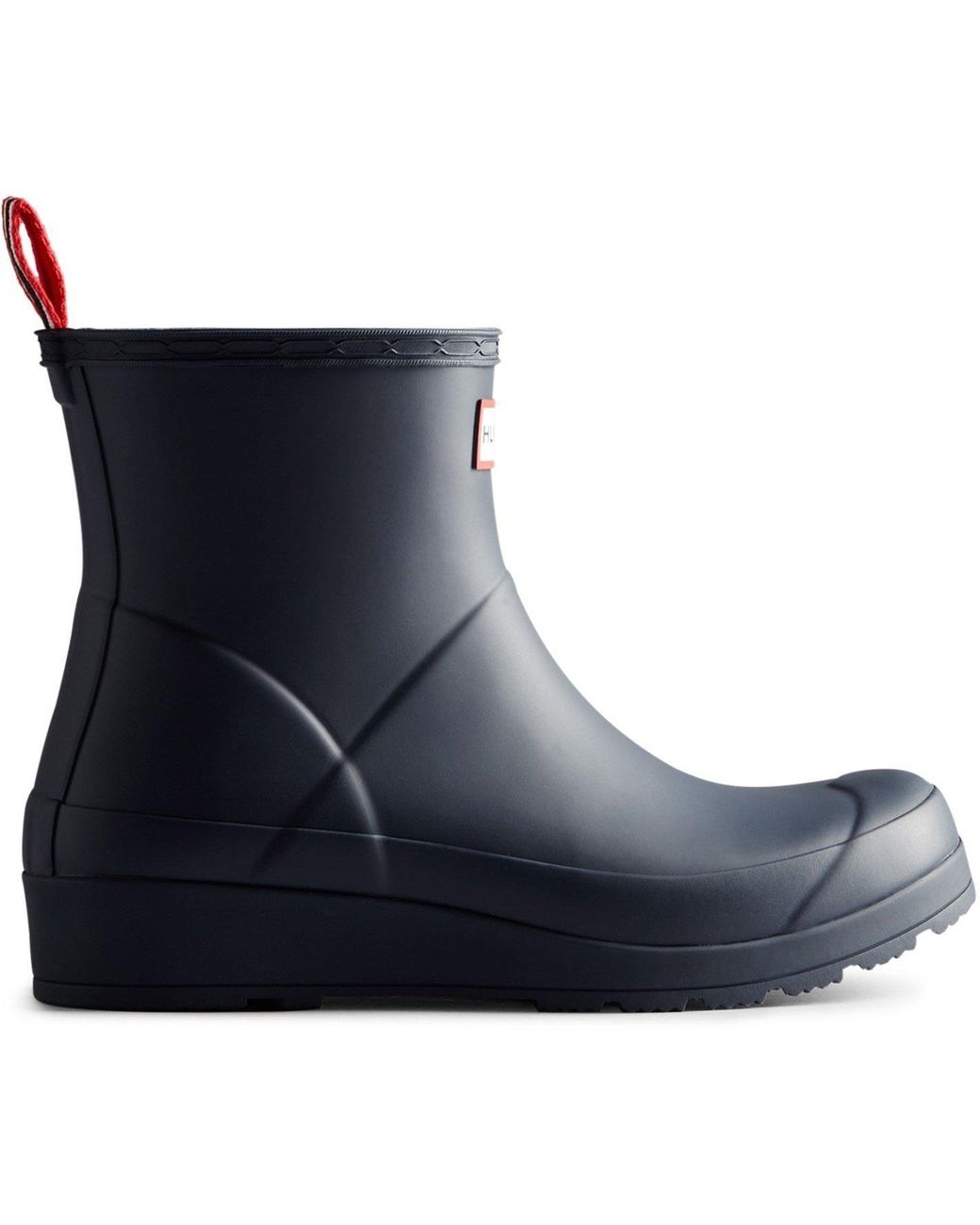 Hunter Blue Play Short Wellington Boots