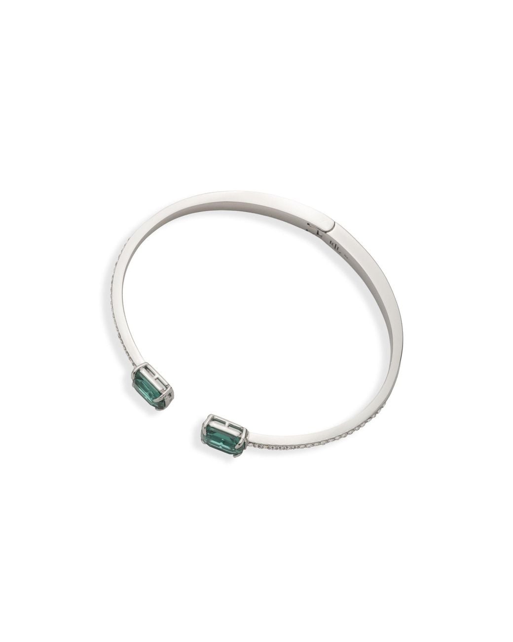 Ralph Lauren Blue Boxed Pave Cuff Bangle