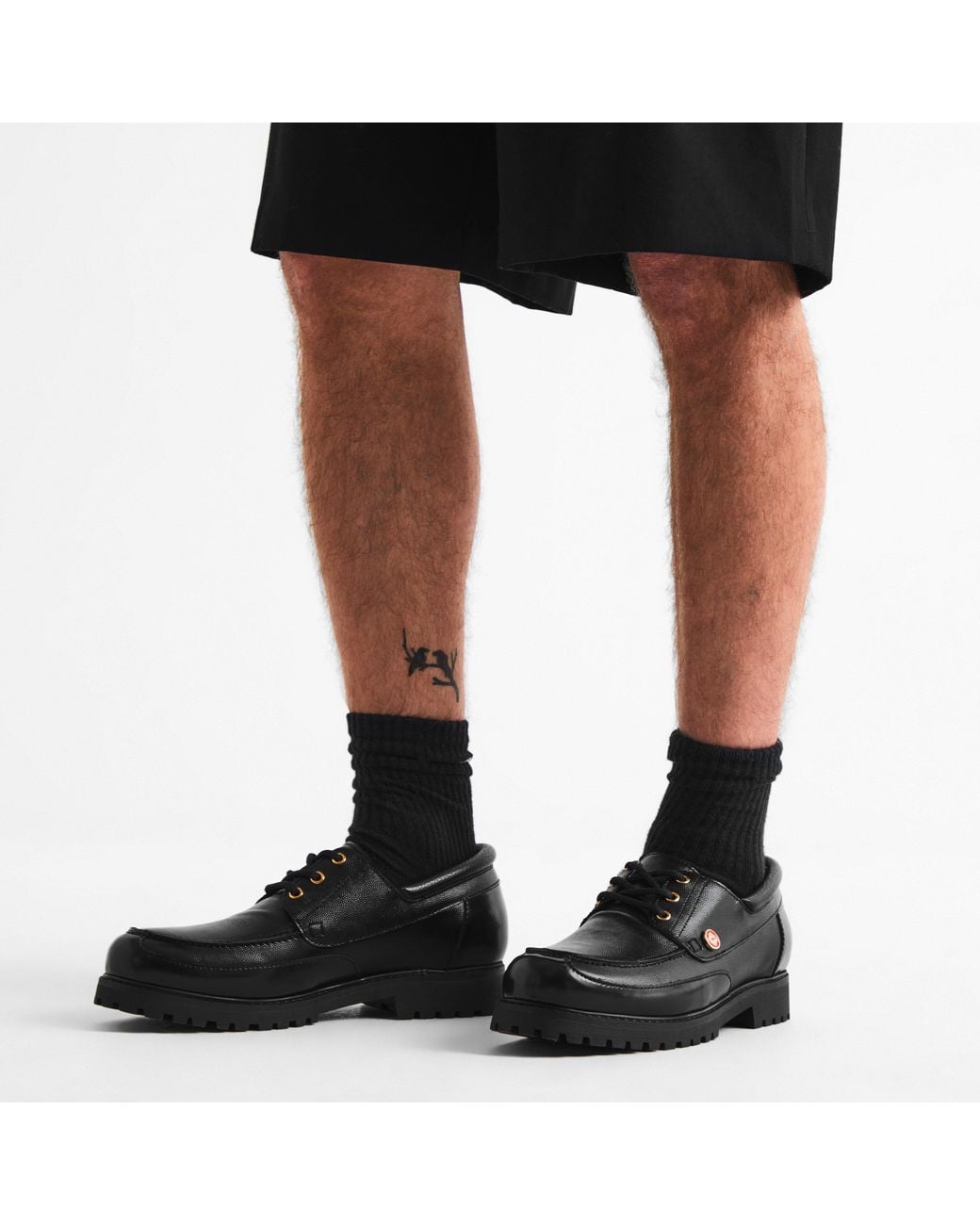 Casablanca Black Hideki Boat Shoes for men