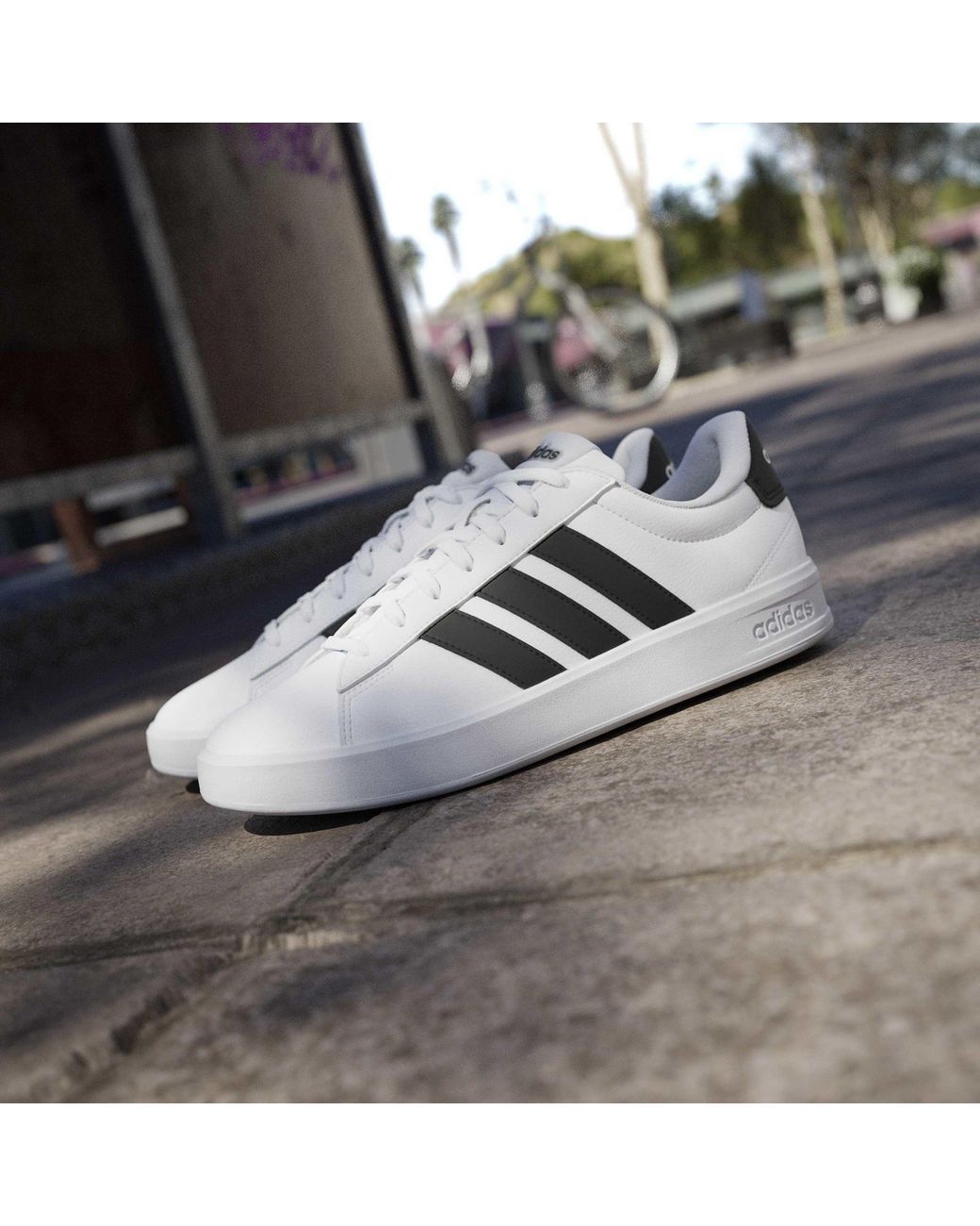 Adidas White Grand Court 2 Trainers for men