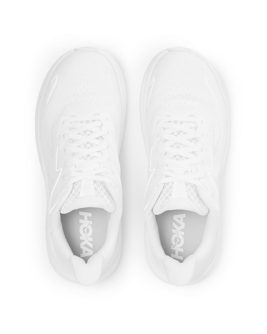Hoka One One White Clifton 10 Everyday Neutral Road Running Shoes