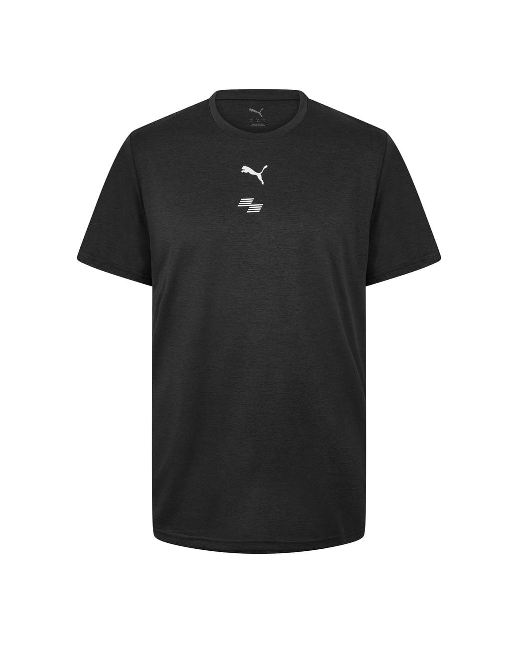 PUMA Black Hyrox City Short Sleeve Performance Gym Top for men