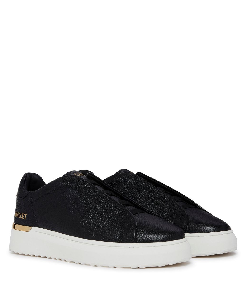 Mallet Black Grftr Elast Trainers for men