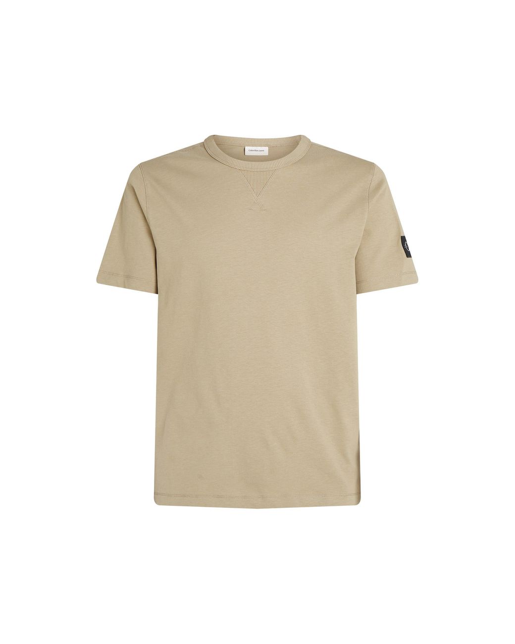 Calvin Klein Natural Monogram Badge T-Shirt for men