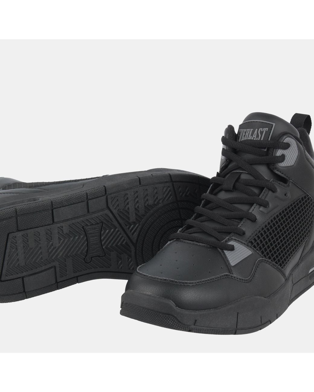 Everlast Black Layup Lace Up Basketball Trainers for men