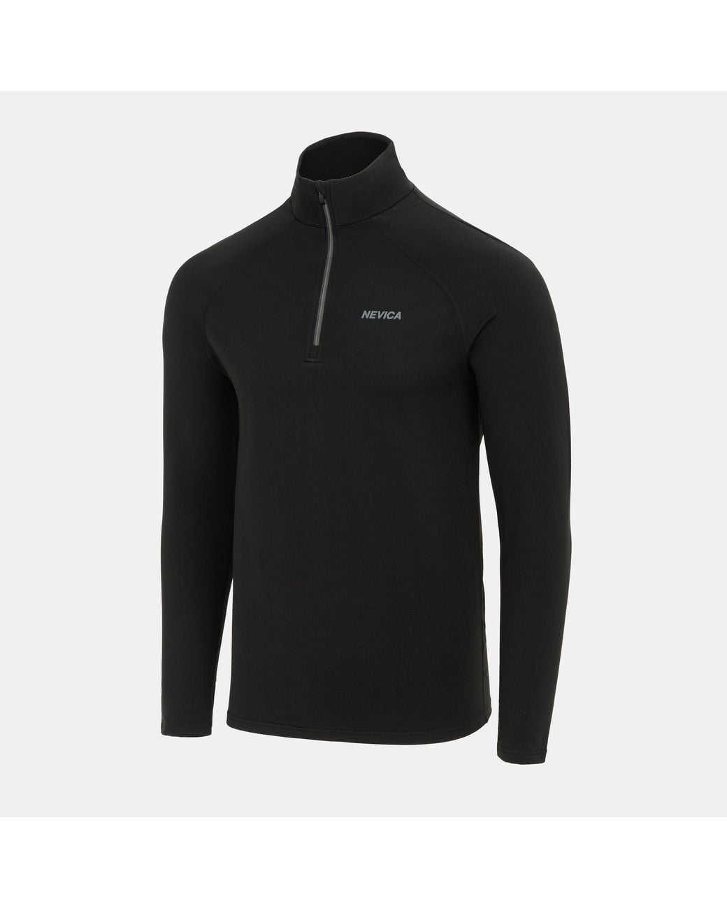 Nevica Black Vail Zipped Winter Baselayer Top for men