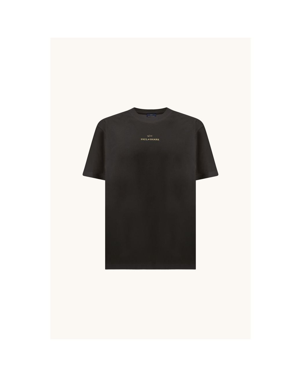 Paul & Shark Black P+Cotn Jsy T-Shirt Sn64 for men