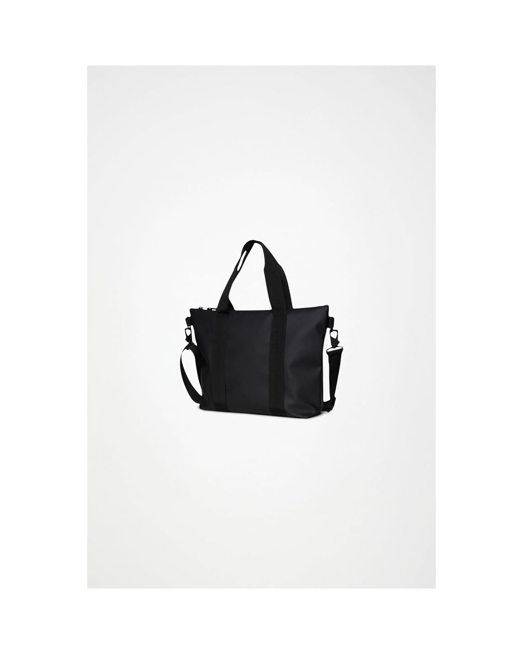 Rains Black Tote Bag Micro