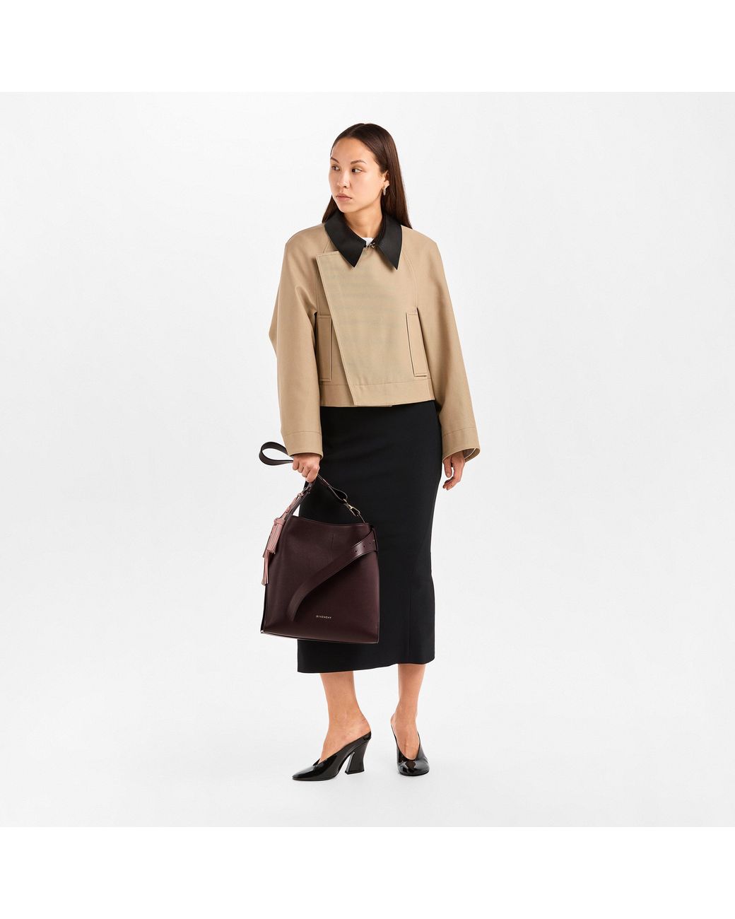 Givenchy Purple Medium Belted Hobo Bag