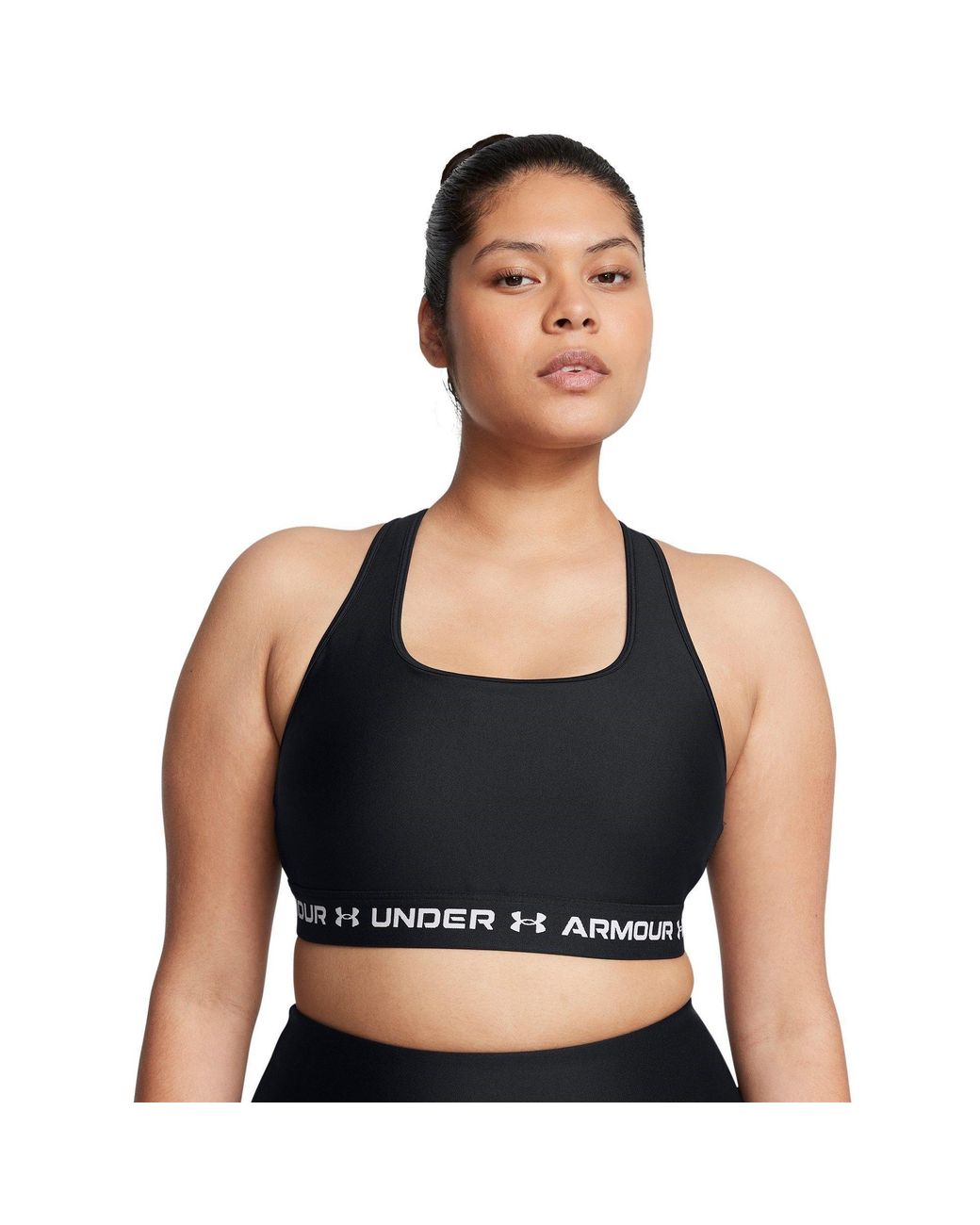 Under Armour Black Crossback Medium Impact Sports Bra