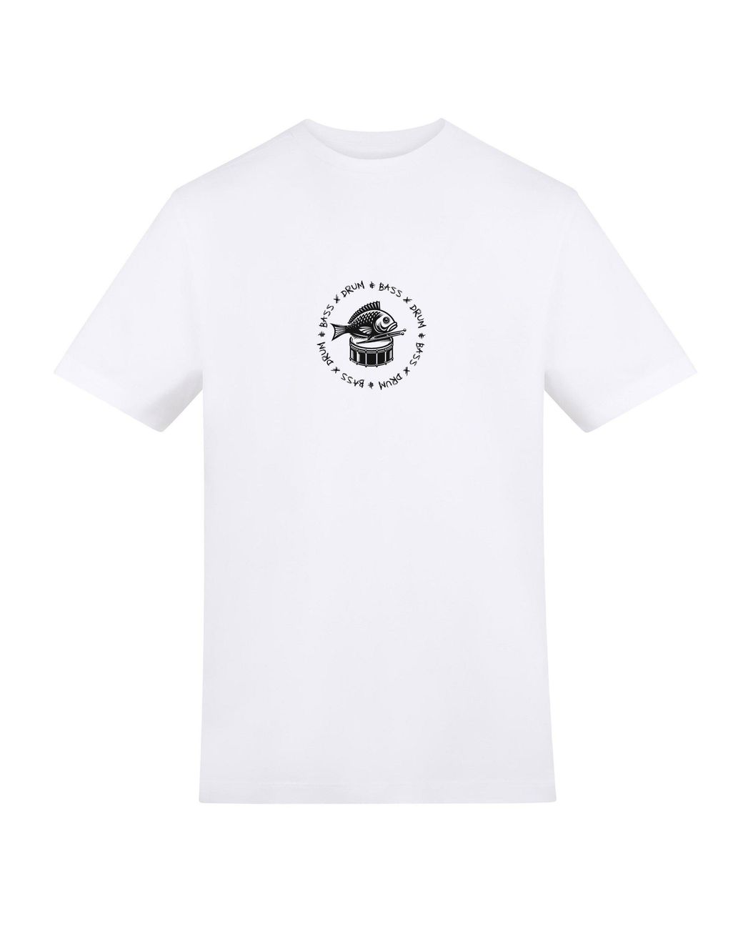 AWD White Adults Printed Festival Tee