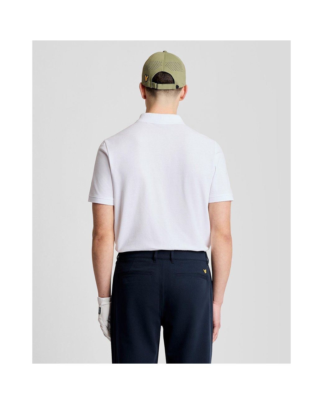 Lyle & Scott White Lyle & Scott Golf Eagle Polo Shirt for men