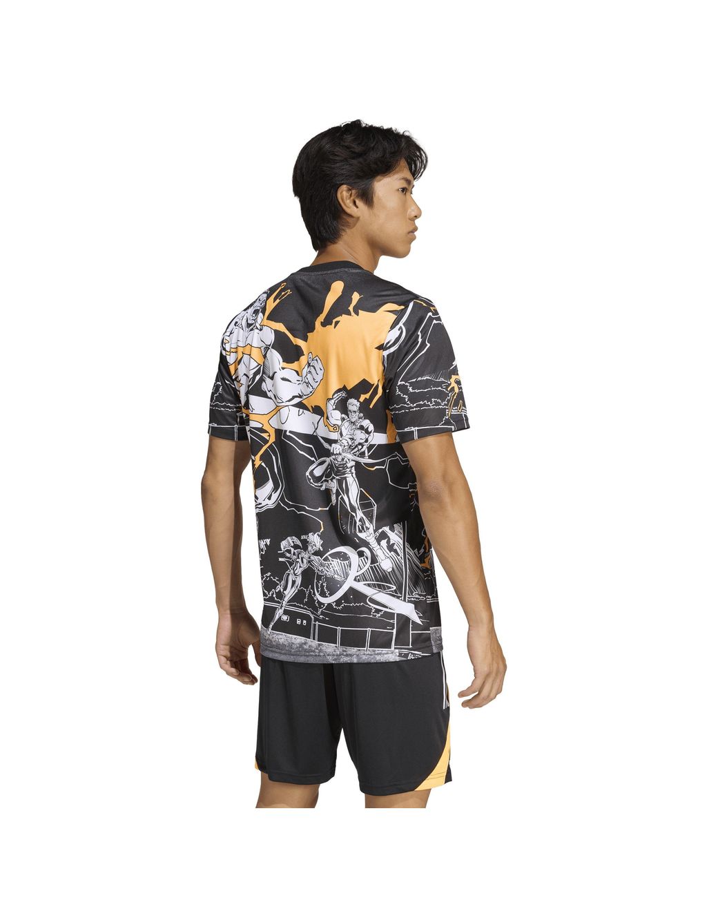 Adidas Black All Marvel Captians Shirt 2025 Adults for men