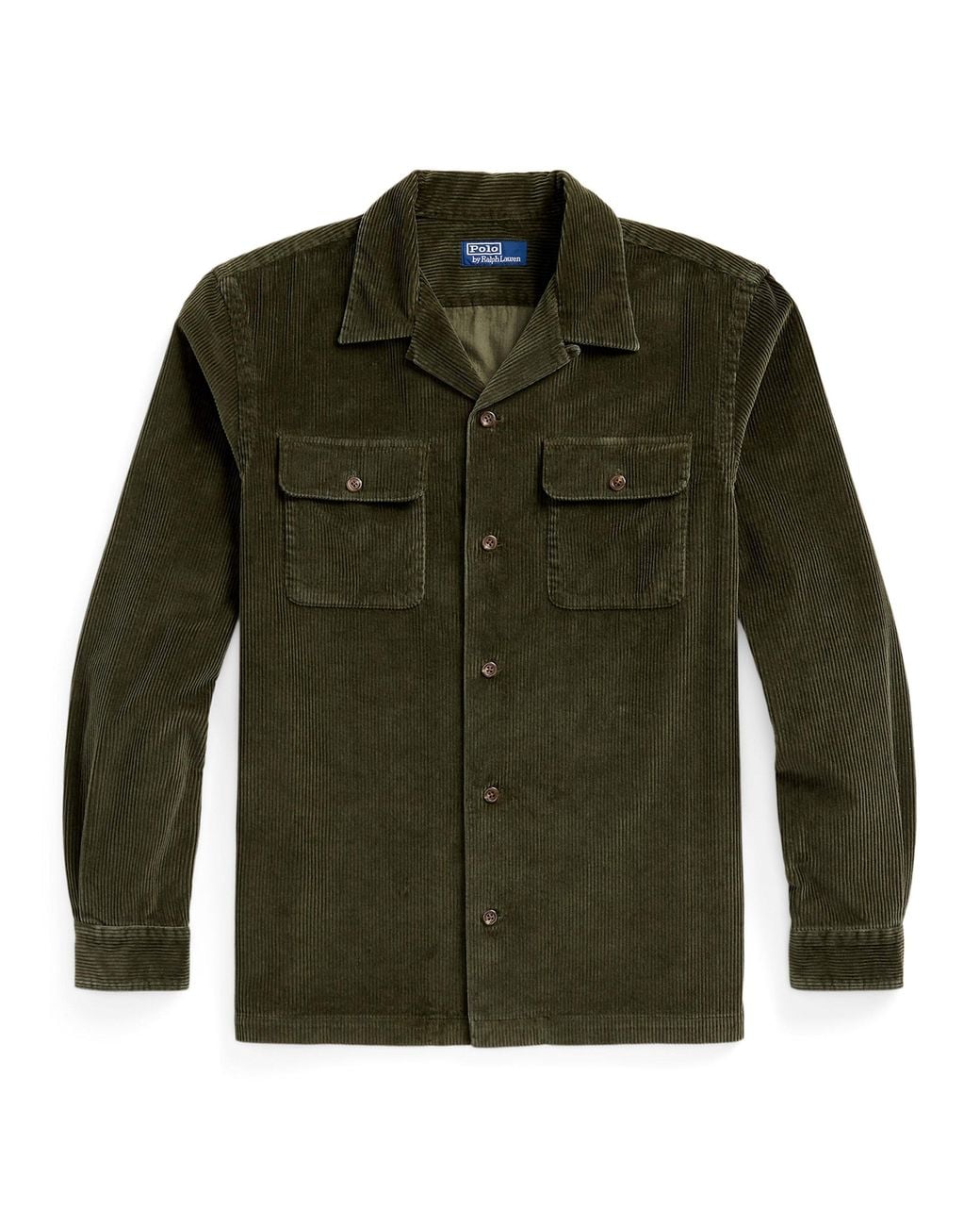 Polo Ralph Lauren Green Wide-Wale Cord Overshirt for men