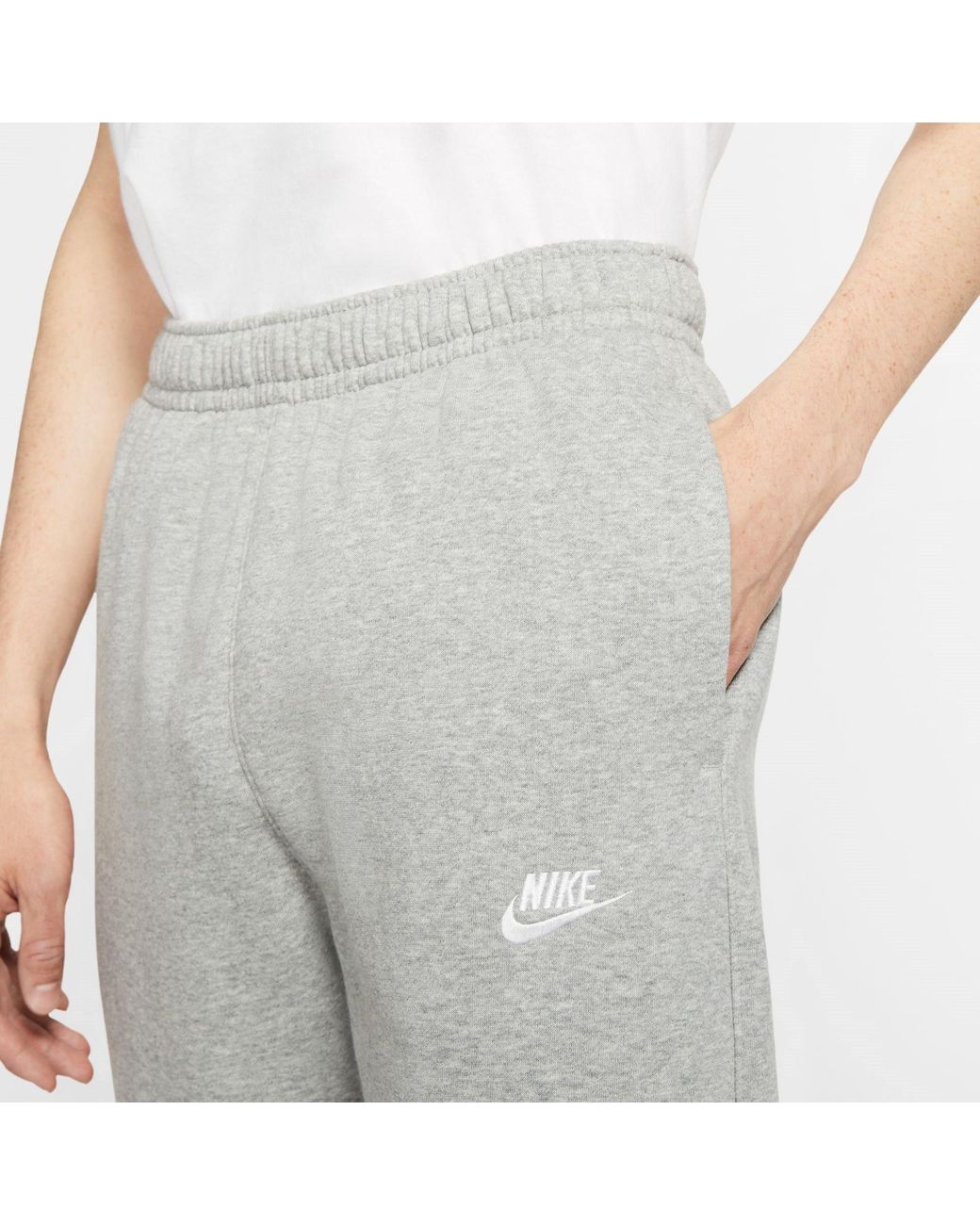 Nike Gray Sportswear Club Fleece Pants for men