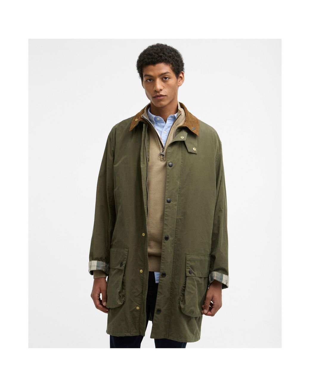 Barbour Green Icons Border Jacket for men