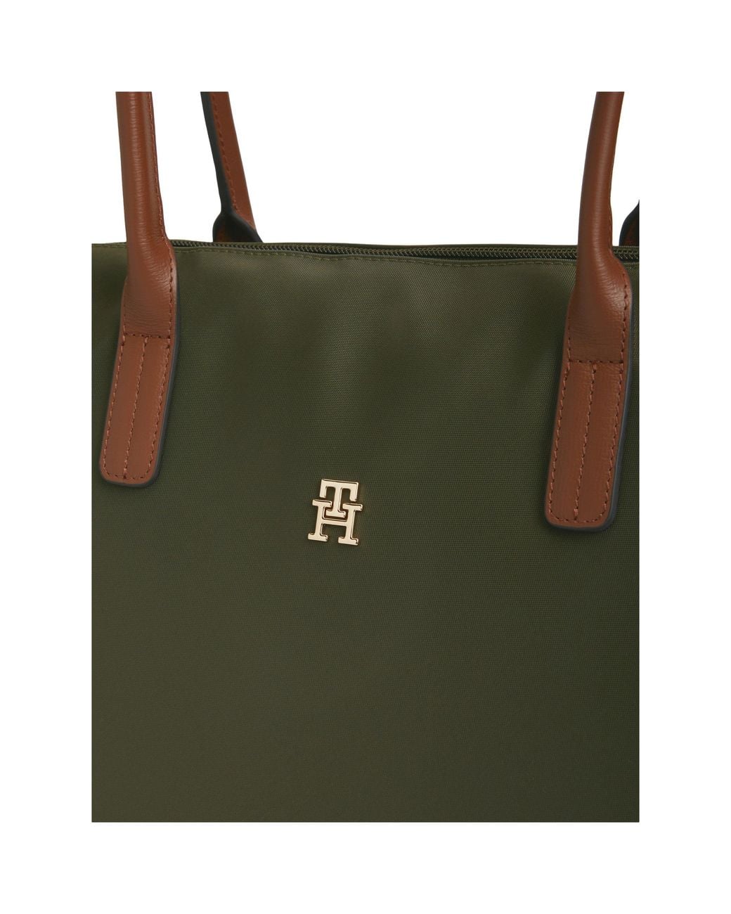 Tommy Hilfiger Green Popette Tote Bags