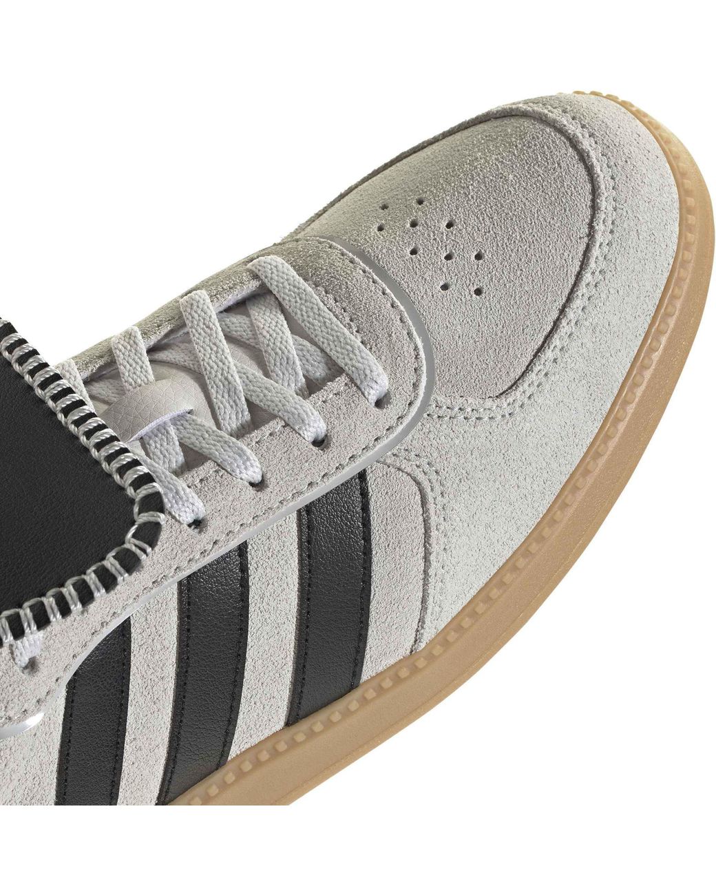 Adidas Gray Breaknet Sleek Suede Low-Top Trainers