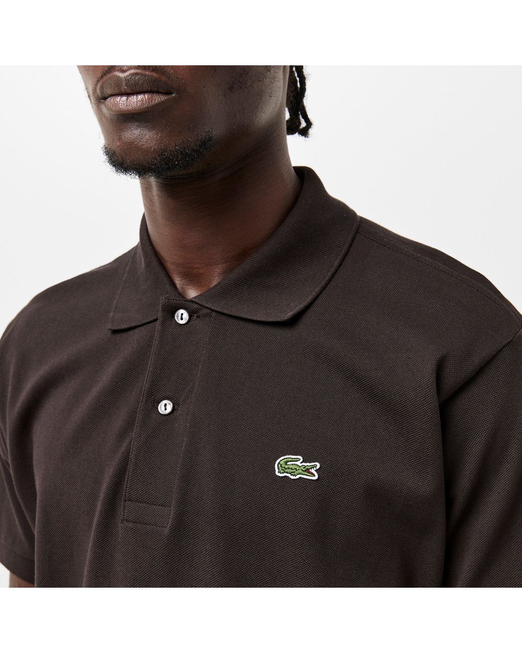 Lacoste Black Classic Short Sleeve Polo Shirt for men