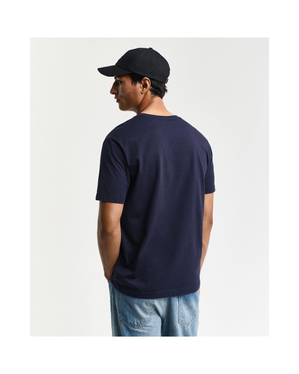 Gant Blue Shield Logo Cotton Short-Sleeve T-Shirt for men