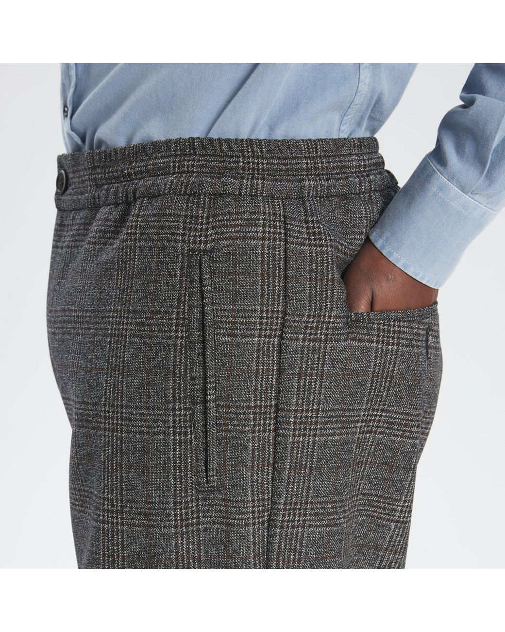Barena Gray Ameo Granato Tailored Fit Tailored Trousers for men