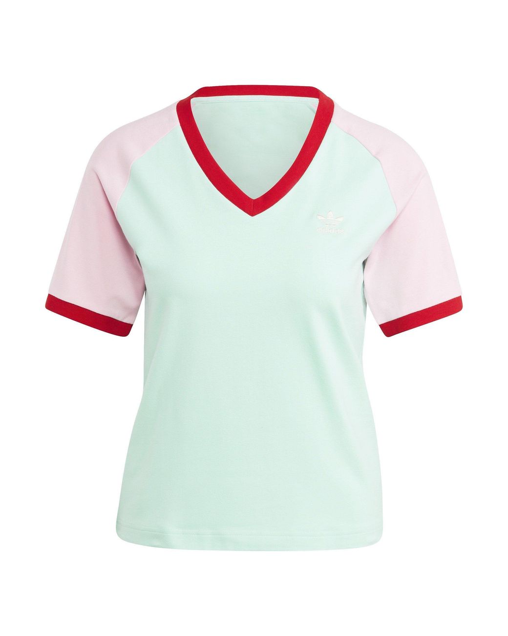Adidas Originals Blue V-Neck T-Shirt